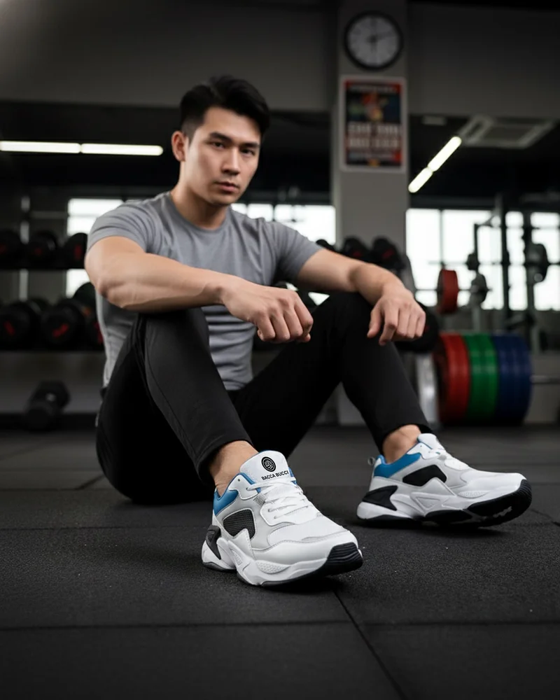 Bacca Bucci White Velocity Running Shoe for Men | Best Price UAE